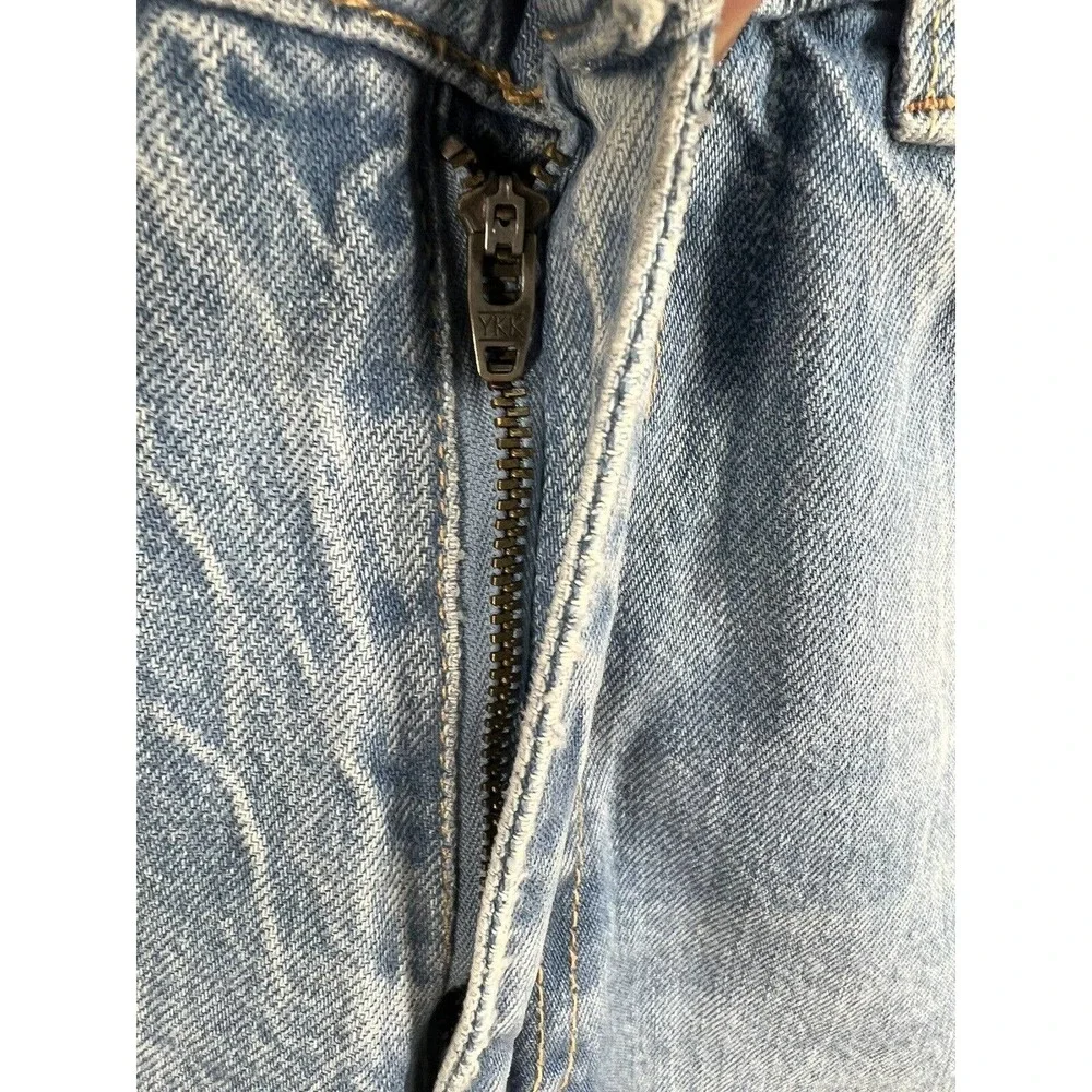 New Free People With The Band Relaxed Jeans LA Blue - Picture 10 of 12